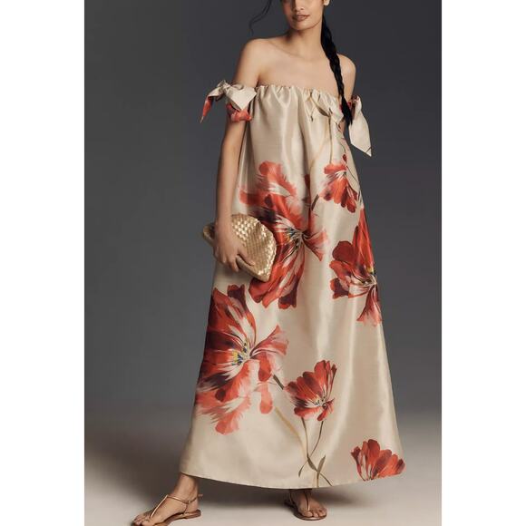 Hutch Dresses & Skirts - Hutch Iris Off-The-Shoulder Maxi Dress Size XS NWT Removable Straps Romantic